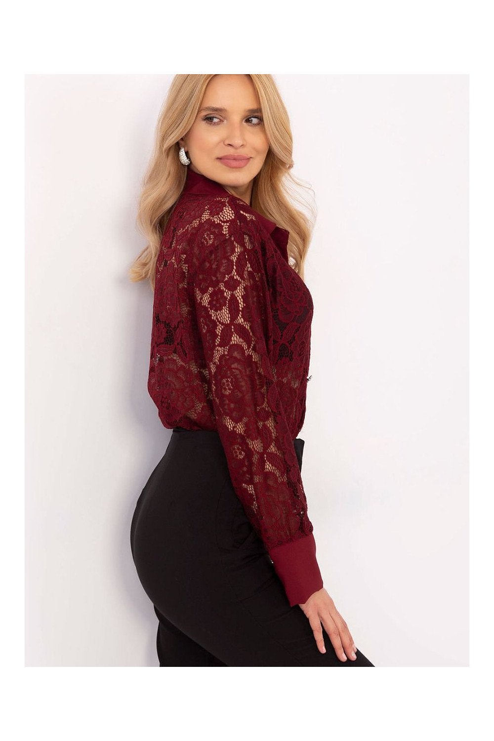 Cămaşă cu mânecă lungă model 204971 Italy Moda
