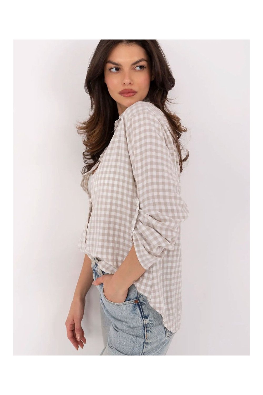Cămaşă cu mânecă lungă model 210003 Italy Moda