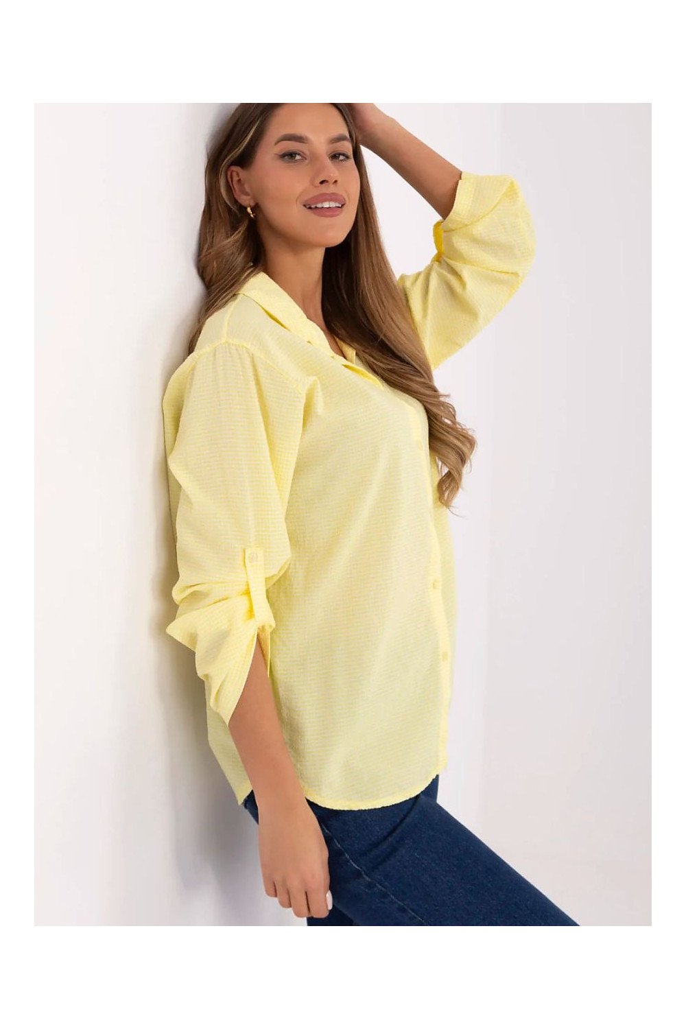 Cămaşă cu mânecă lungă model 210005 Italy Moda