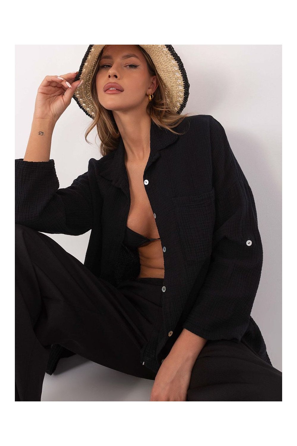 Cămaşă cu mânecă lungă model 210012 Italy Moda