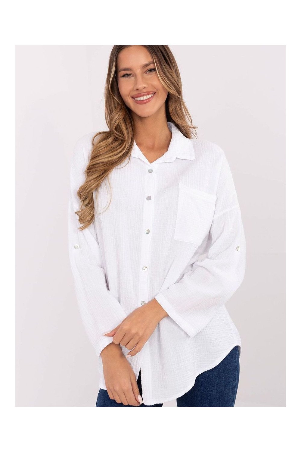 Cămaşă cu mânecă lungă model 210013 Italy Moda