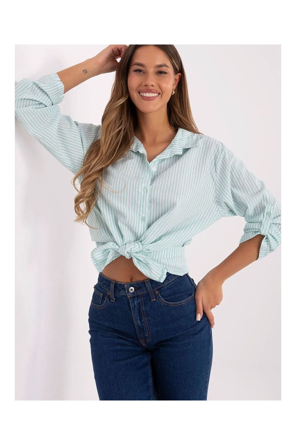 Cămaşă cu mânecă lungă model 210014 Italy Moda