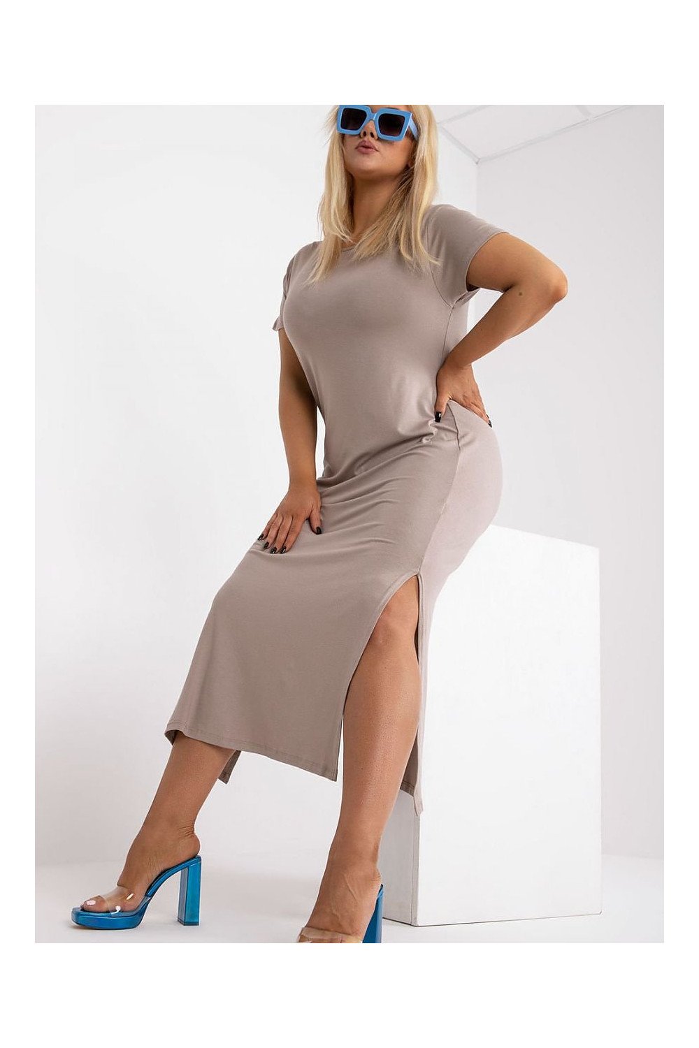 Rochie marime plus model 166009 BFG Rochie marime plus model 166009 BFG